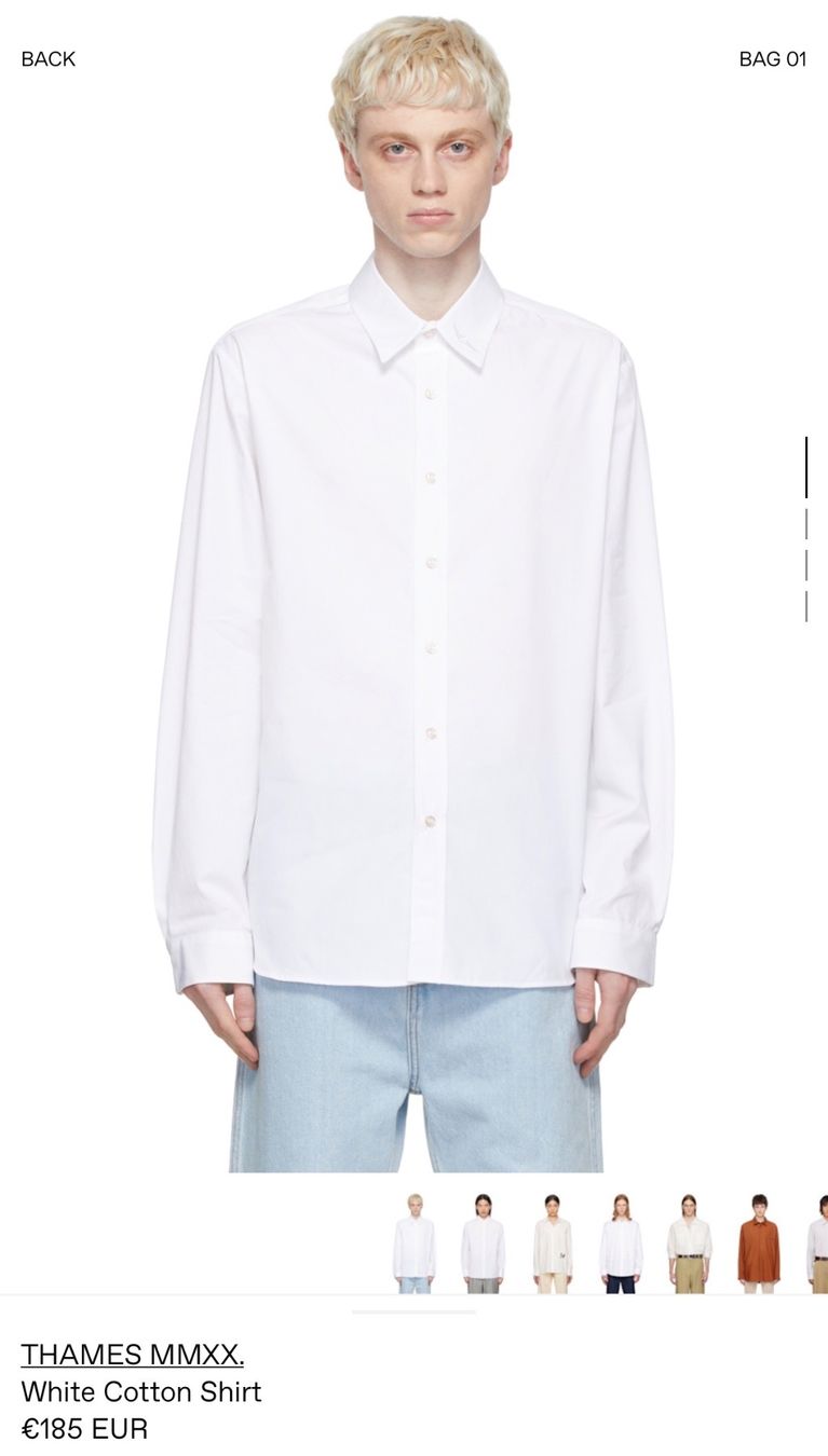 Hemden: Thames MMXX Oversized Hemd mit Stern Detail – Gebraucht aus Kaltbrunn von LuxShop 1