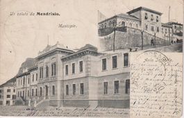 AK Mendrisio - Municipio e Asilo Infantile, Casima 1909 RARA