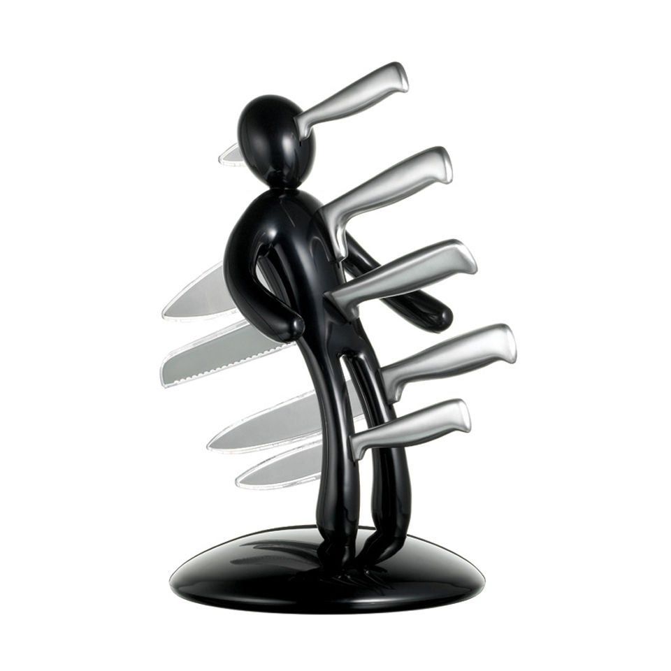 Messer: Messerblock "The Ex" von Raffaele Iannello, schwarz Voodoo – Gebraucht aus Riedikon von Winter21.