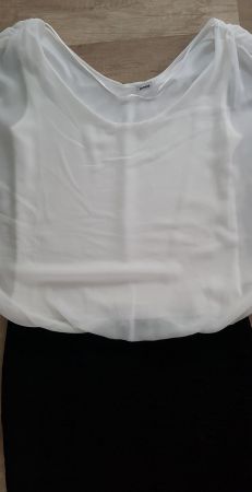 Schickes Pimkie Minikleid Gr. 36 /38 schwarz/weiss