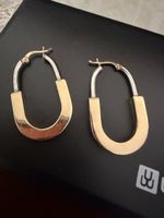 Neu Ohrringe Gold 18 Karat