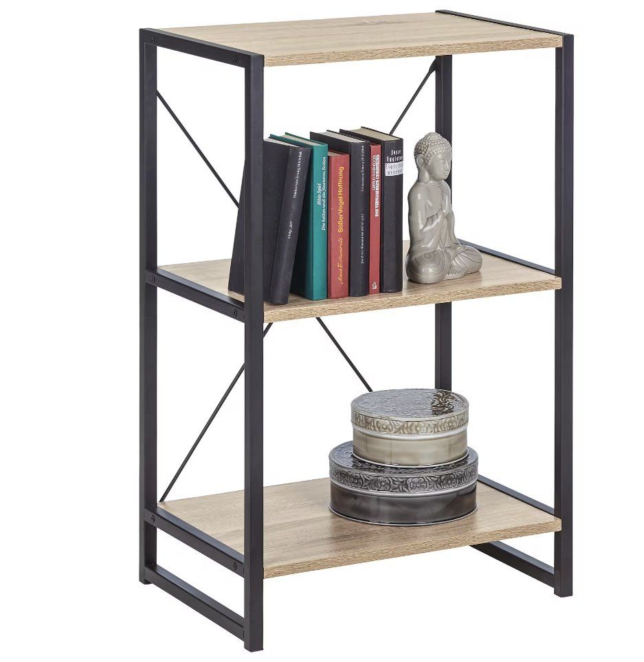 Scaffali: Regal Schwarz/sonama Eiche 50/79.2/35 cm – Nuovo e nell'imballaggio originale da Zürich venduto da lup_rbp6