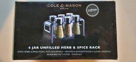 Cole & Mason Kräuter- und Gewürzständer, 6 Gläser
