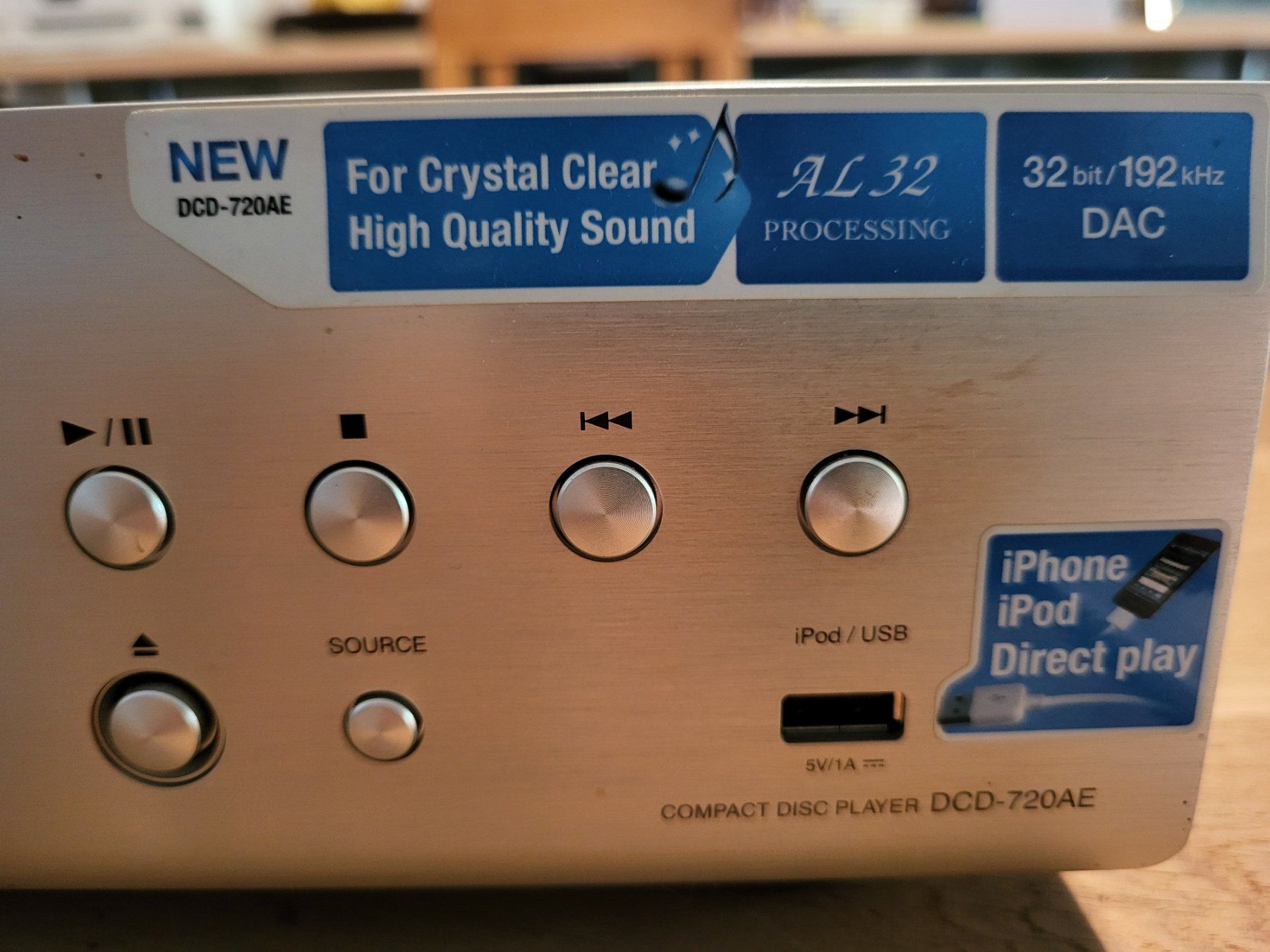 Denon Lettore multimediale & Streamer: Denon DCD-720AE CD-Player, silber (Fernbedienung/Anleitung) – Nuovo (secondo la descrizione) da Urtenen-Schönbühl venduto da Lari1 4