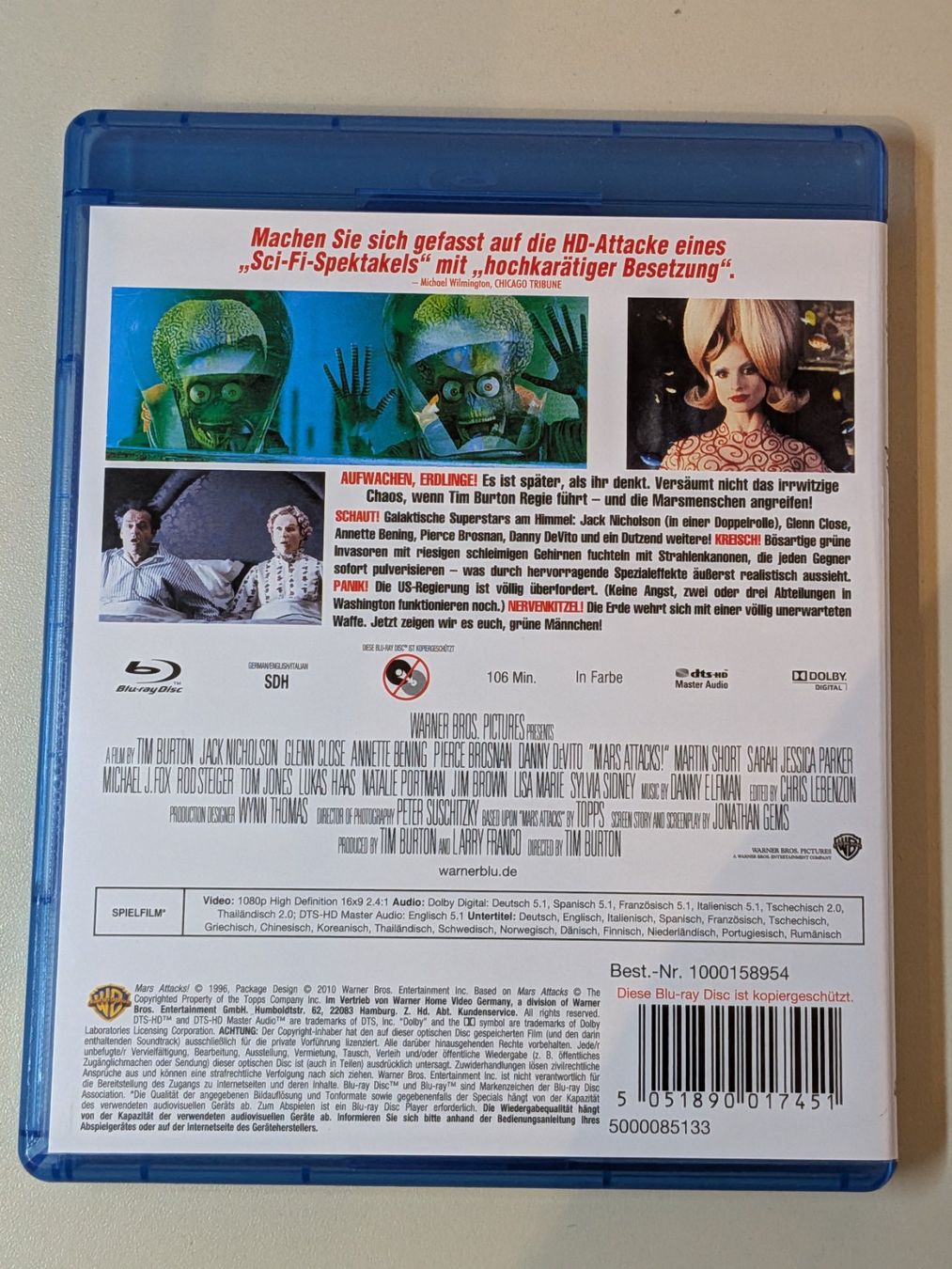 Alle DVDs: "Mars Attacks!" von Tim Burton [Blu-ray] – Gebraucht aus Port von gecotom 1