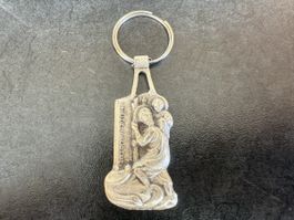 Vintage Schlüsselanhänger religiöses Motiv