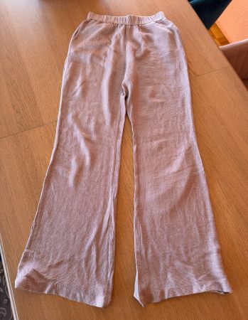 Pantalon Zara mauve clair taille élastique - taille S