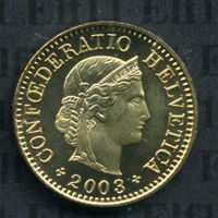 CHF___0.05 2003 stgl * nigelnagelneu! 5 Rappen