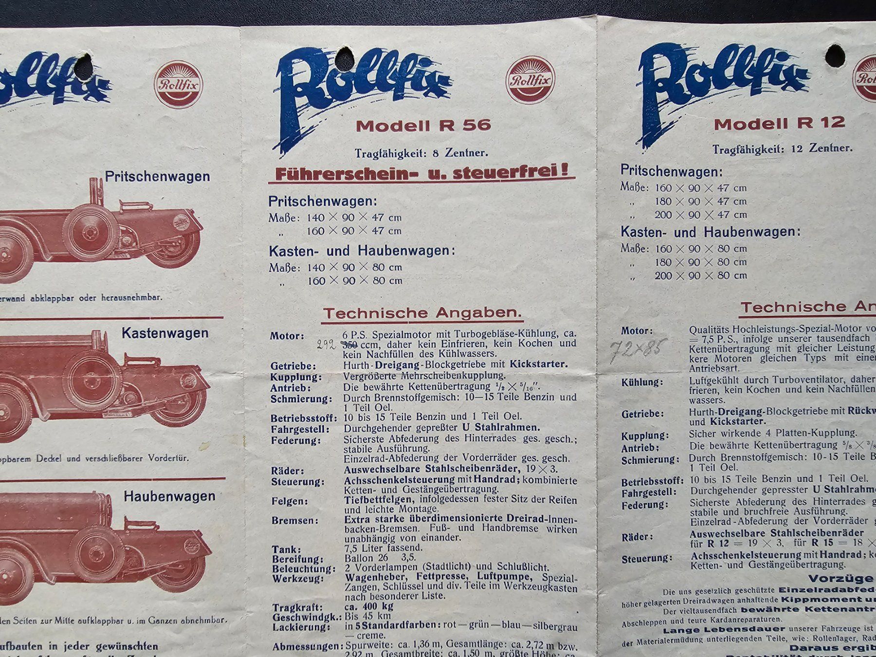 Documenti: Rollfix R56/12/15 Prospekt – Usato da Stein AG venduto da Zantico 1