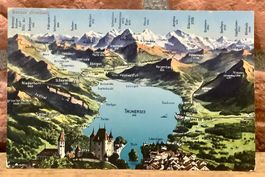 Relief Ansicht - THUNERSEE Berner Oberland - Berg Panorama