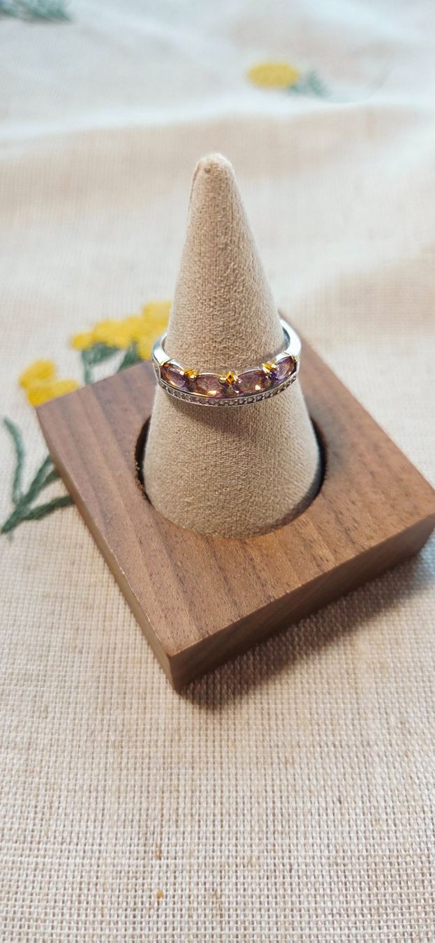 Anelli: NEW - S925 Amethyst Ring (Adjustable) – Nuovo (secondo la descrizione) da Zürich venduto da cin_wcf6 4