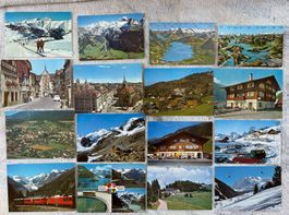 KONVOLUT VINTAGE POSTKARTEN SCHWEIZ