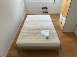 Bettrahmen + Lattenrost + Matratze