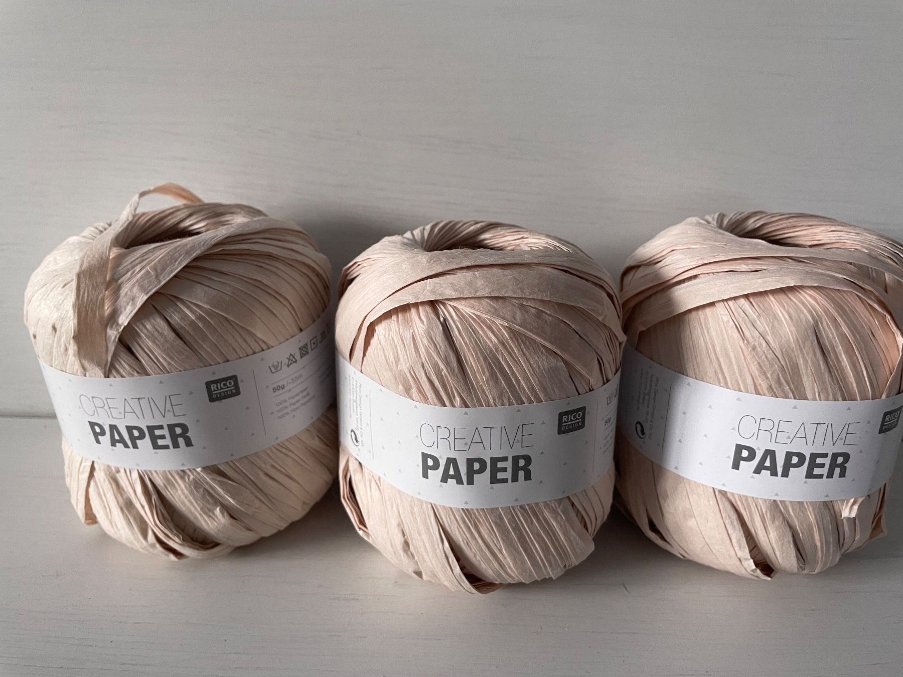 Wolle: 3 Knäuel creative paper (Papierwolle) – Neu und originalverpackt aus Büsserach von bor_s88m 1