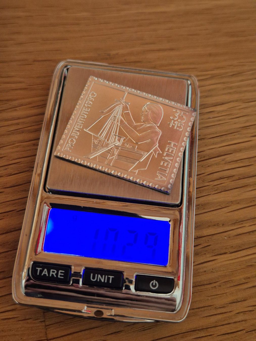 Medaglie: 10.29 Gramm Feinsilber Briefmarke / Bärreli – Usato da Mels venduto da Goldenfalcon 1