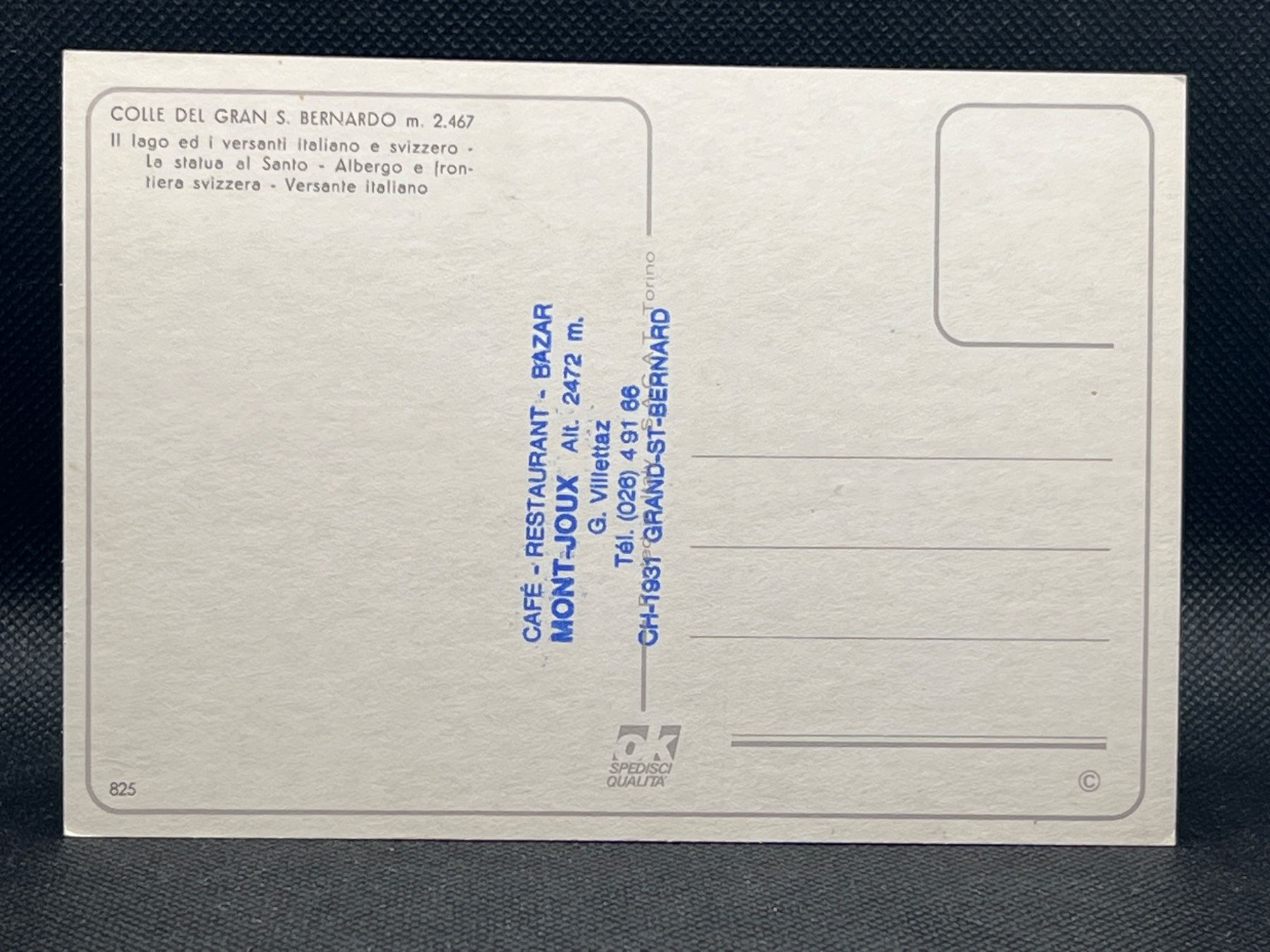 Cartoline postali: Grand St. Bernard – Usato da Widnau venduto da Brusi9 1