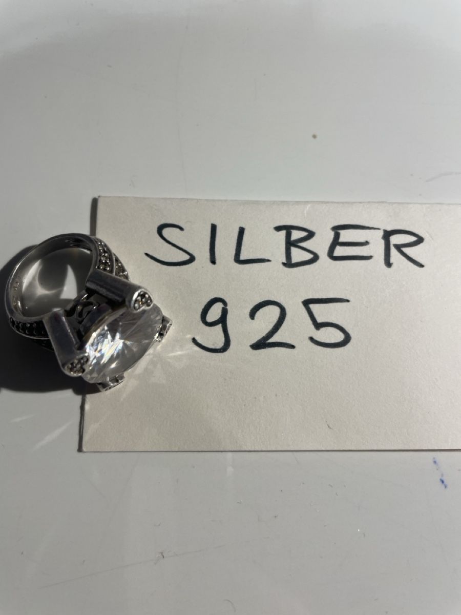 Anelli: F 859 ) Vintage Ring Silber 925 mit Stein – Usato da Diepoldsau venduto da Ganthammer 4