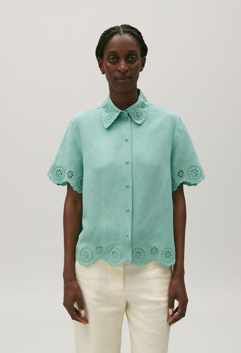 Claudie Pierlot Chemisiers: Claudie Pierlot Linen Blend Blouse – D'occasion à St.Josefen par lop_lh8d 1
