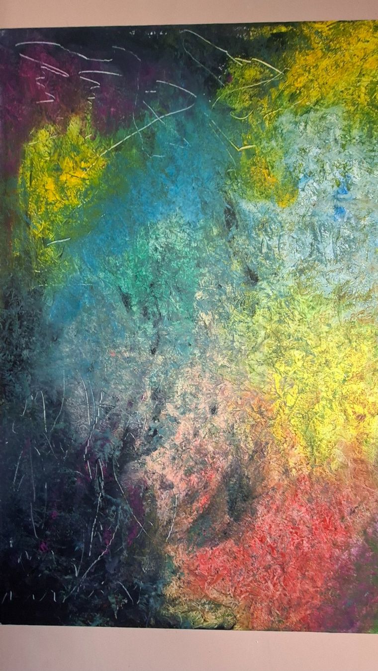 Tableaux: Gemälde "Farbträume" handmade 90×90 – Neuf (Voir description) à Riehen par Steinbock1970 6