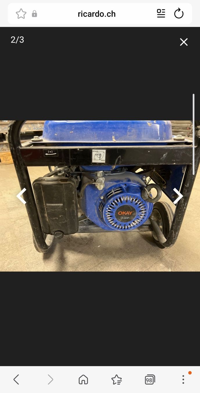 Générateurs de courant: Stromgenerator OKAY 4.5KW gebraucht – D'occasion à Pratteln par ale_6nw5 1