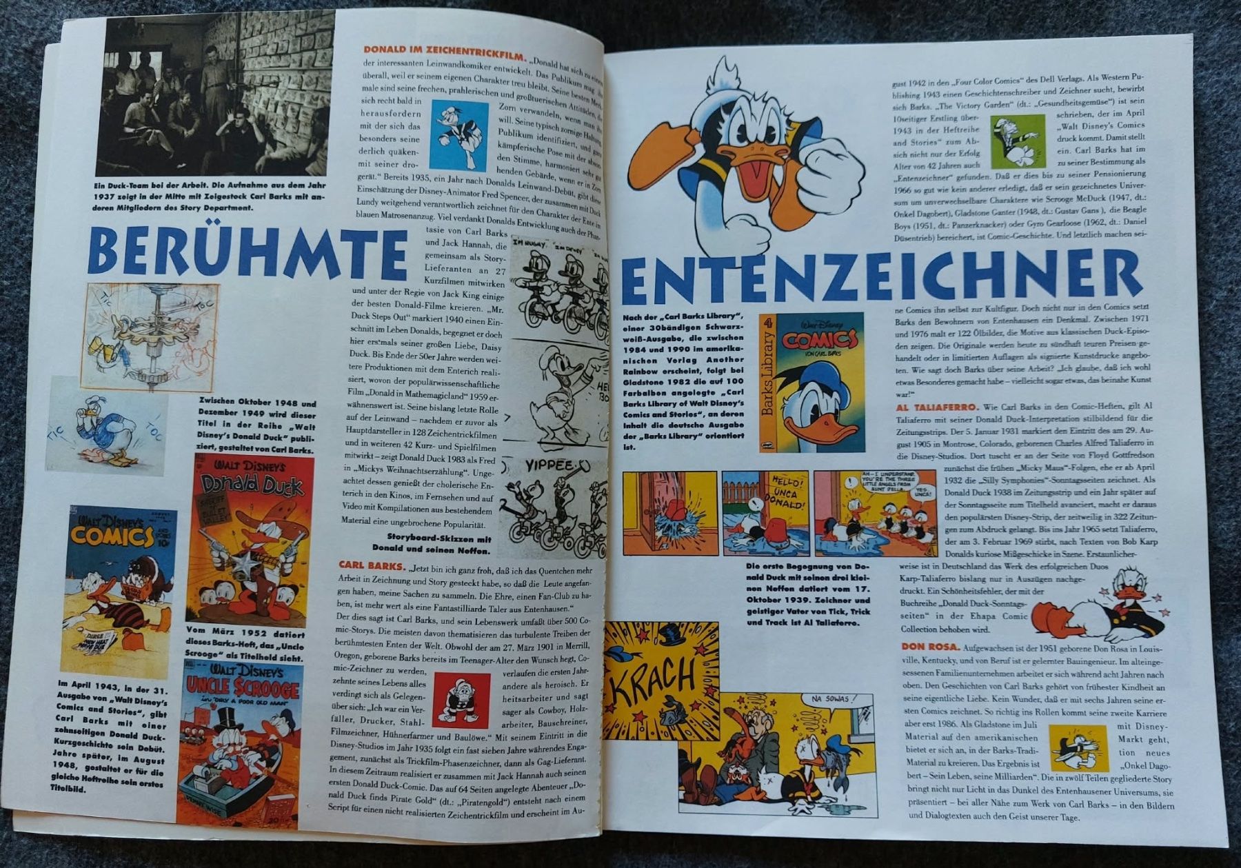 Fumetti: Comic Buch: 60 Jahre Donald Duck – Usato da Urtenen-Schönbühl venduto da Kahru 3