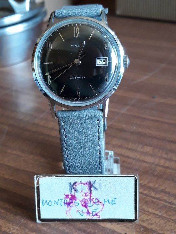 Lot de 10 cadrans de montre Timex champagne et or - France