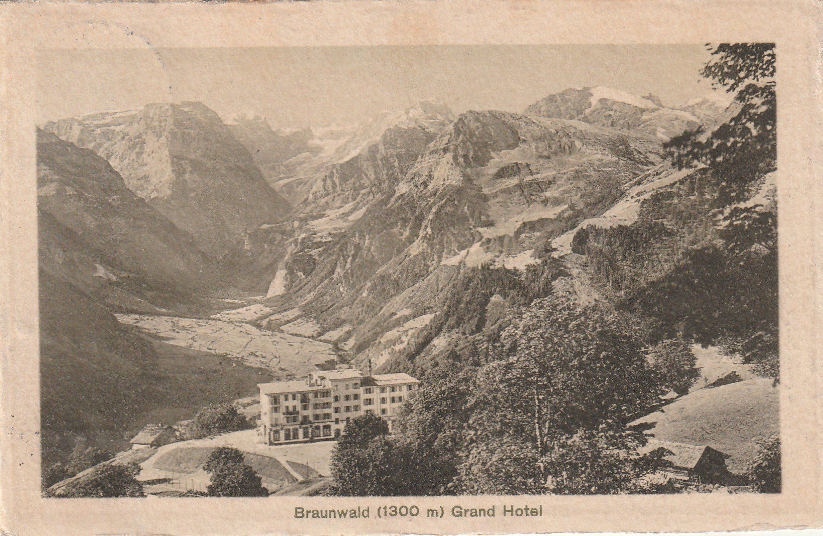 Ansichtskarten: Braunwald Grand Hotel – Gebraucht aus Rorschacherberg von fratovi2