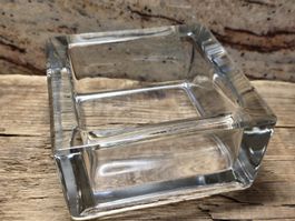 Glasbehälter transparent rechteckig 15x10x7cm leer