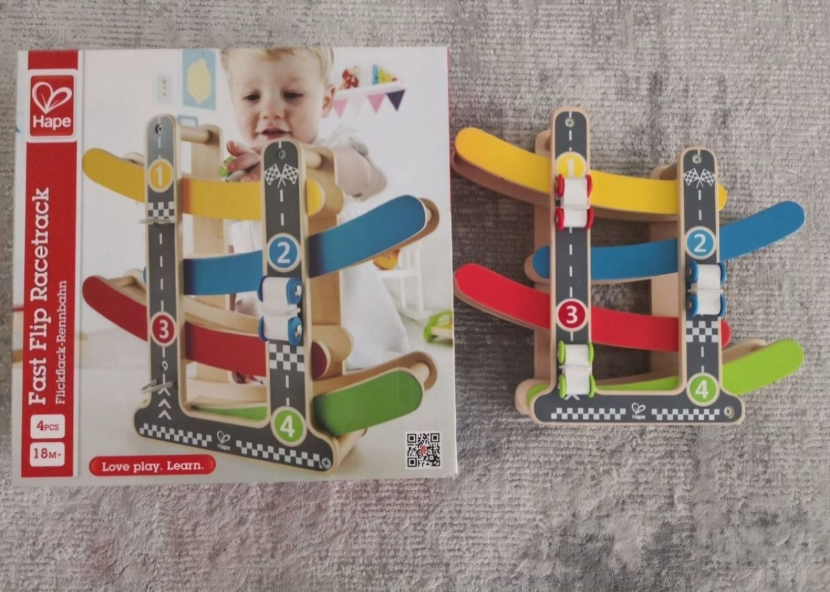 Piste: Hape Fast Flip Racetrack Flippy Rennbahn – Usato da Rapperswil SG venduto da dslemer 1
