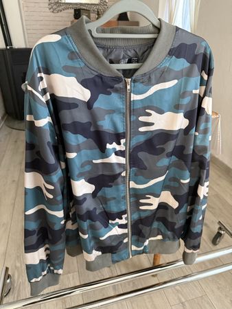 Veste bomber gra camouflage Missguided - Taille 50 / 18 UK 4
