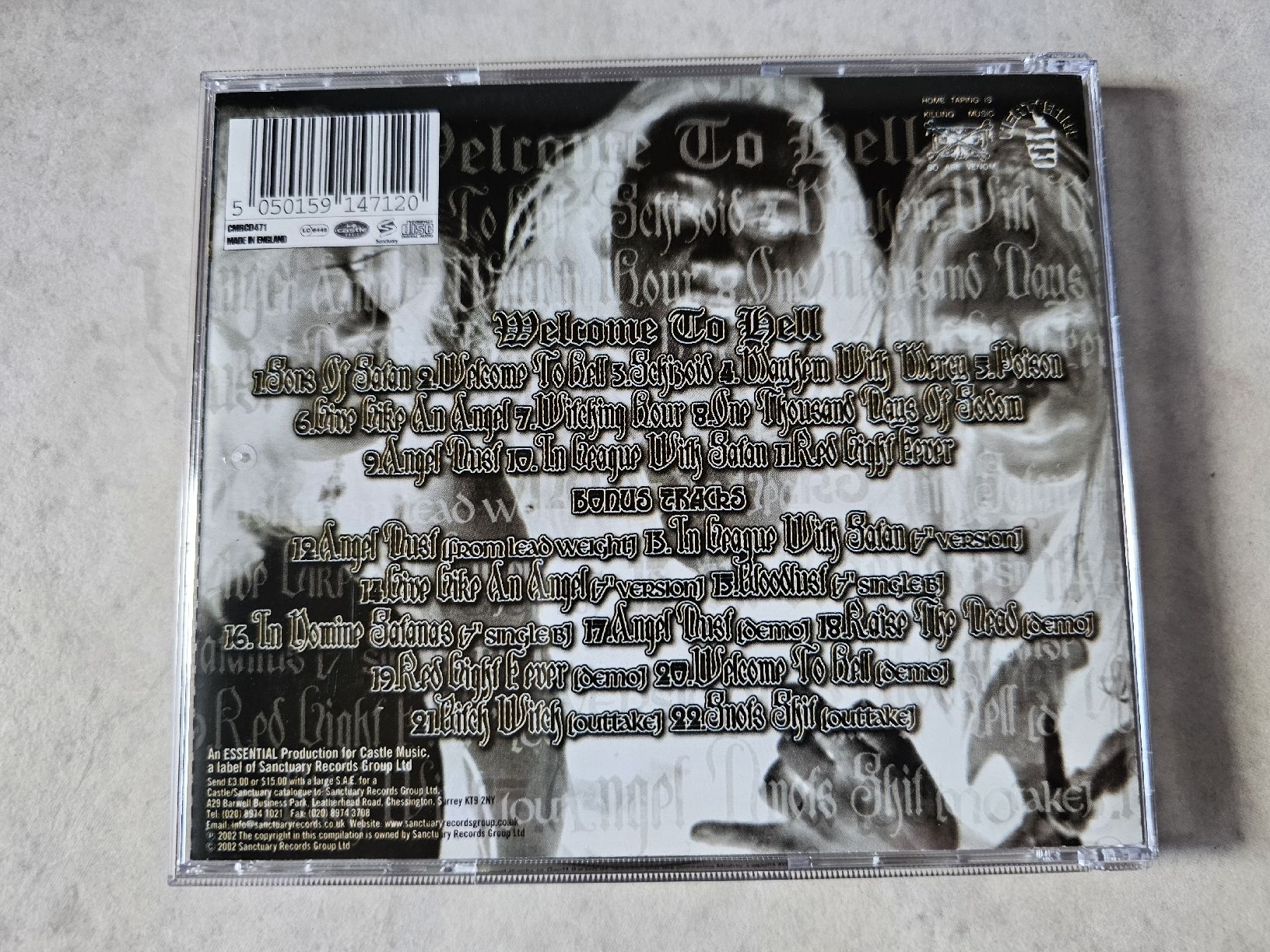 CD: Venom  -  Welcome To Hell – Usato da Schneisingen venduto da backstore24 1