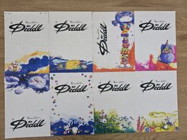 8x Diddl Blockblätter A4 Raritäten aus den 90er/ 00er