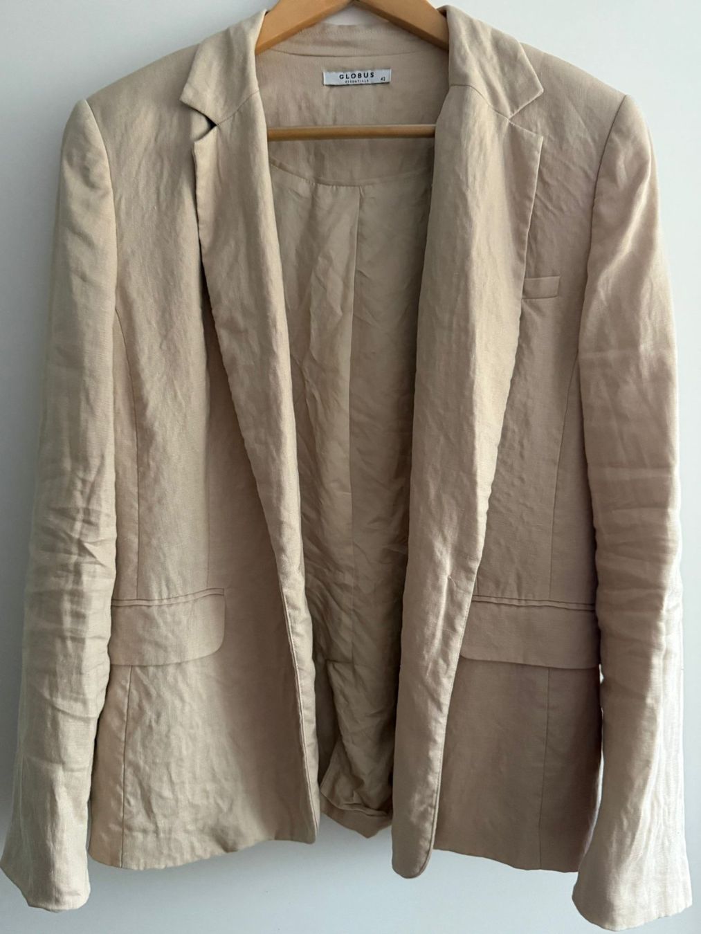 Globus Giacche: Globus Essentials Sommer Leinenblazer, Gr. 42, Beige – Usato da Bachenbülach venduto da Shukkley