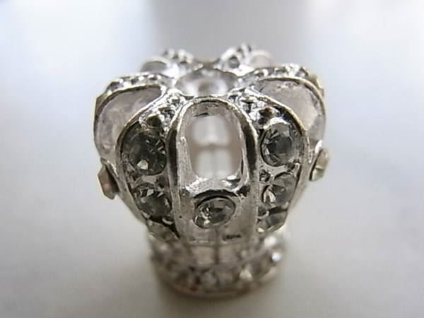 Anhänger: Anhänger Krone 3D mit Strass 17x17mm – Neu (gemäss Beschreibung) aus Alpnachstad von perlengaby