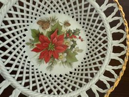 Weihnachten Porzellanschale Handarbeit 19 cm