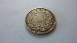 Uralter Einfränkler 1851, sehr schön
