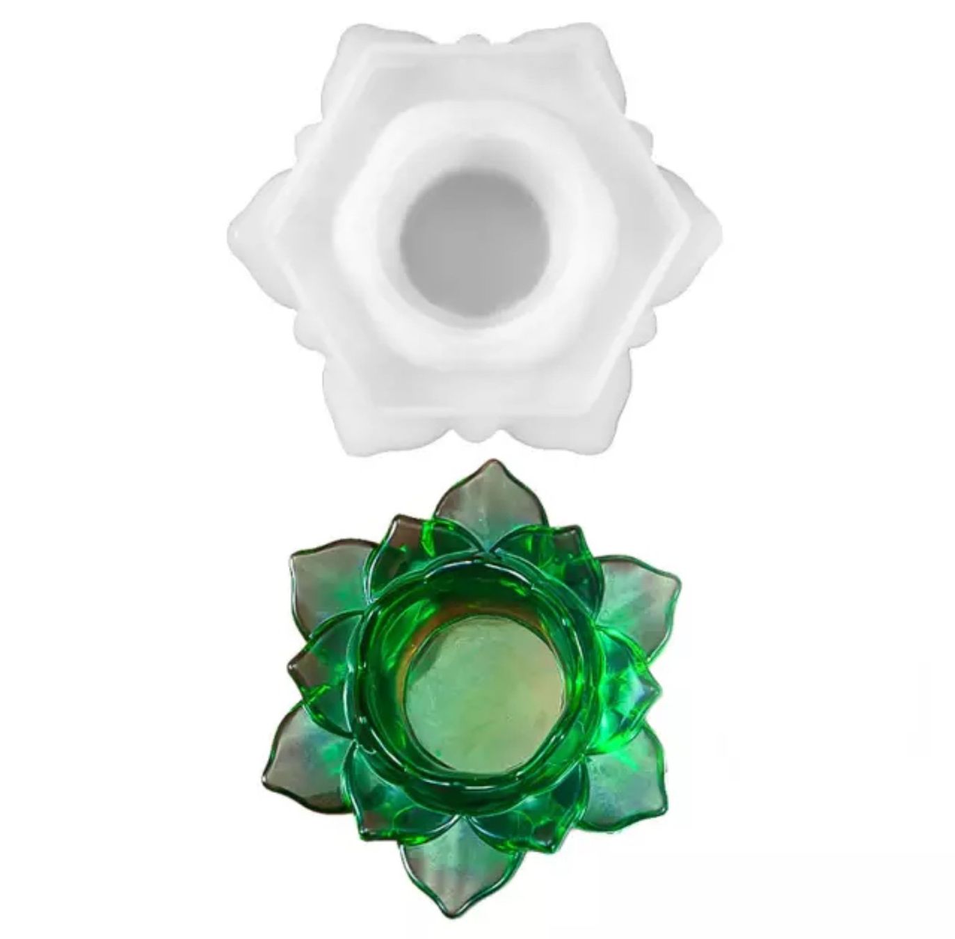 Teglie da forno: Giessform Silikonform Teelicht Lotus Blüte – Nuovo e nell'imballaggio originale da Kaltbrunn venduto da schere-stein-papier