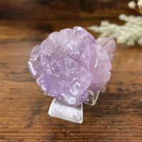 ✲ Amethyst Rose Blume ✲ 60g / 46mm Flower Skulptur