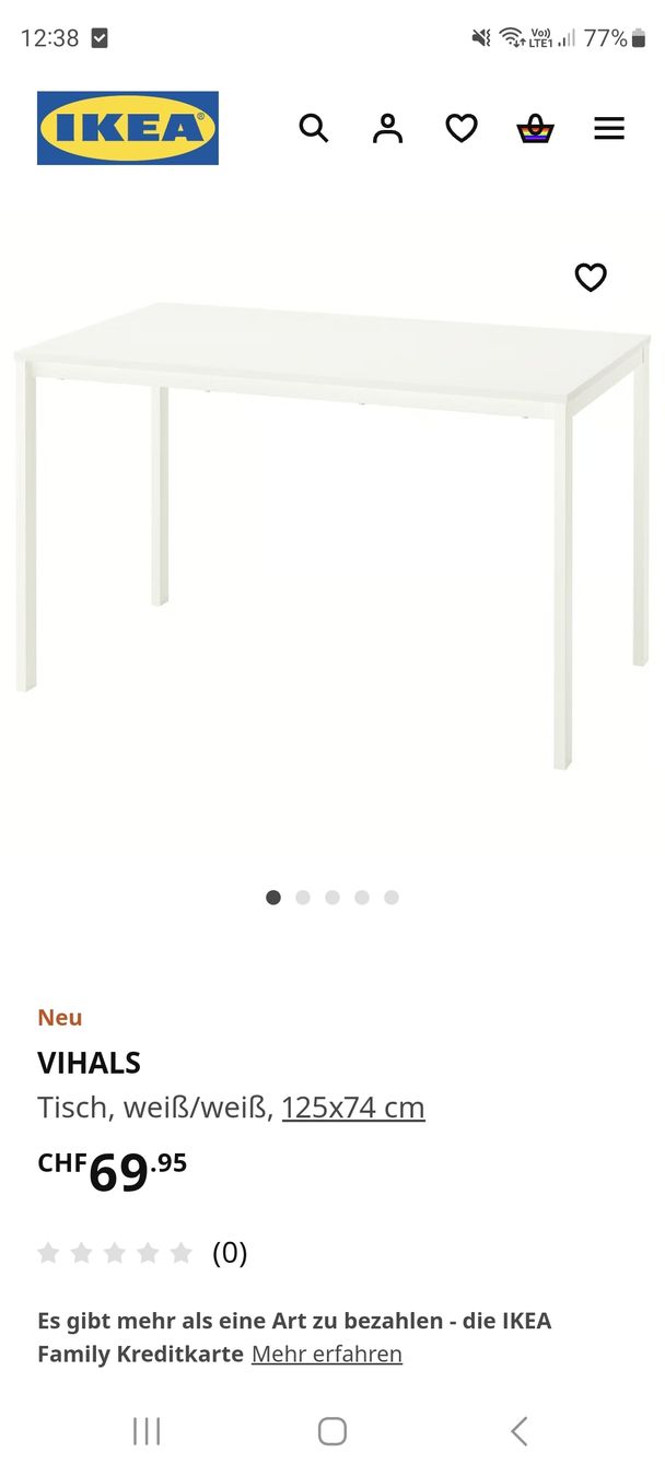 Ikea Tables: Tisch Esstisch – D'occasion à Zetzwil par Rose050 1