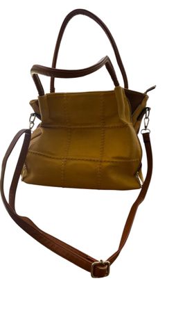 Gelbe Handtasche, gebraucht, Herbst Look, guter Zustand