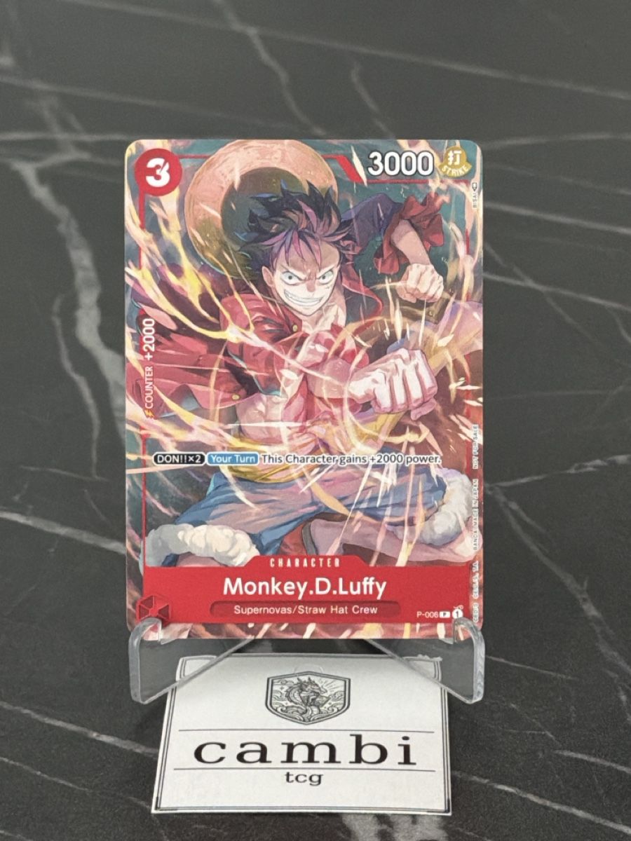 Bandai Carte collezionabili: One Piece P-006 Monkey.D.Luffy, Englisch – Nuovo (secondo la descrizione) da St. Gallen venduto da cambitcg