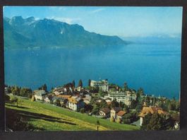 Glion sur Montreux - Lac Léman et Alpes de Savoie