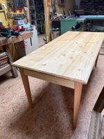 Antiker Biedermeier Esstisch Tannenholz