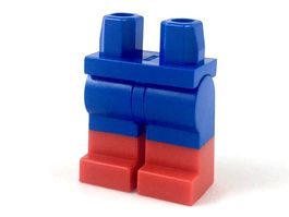 LEGO 970c00pb0420 Blue Hips and Legs with Molded Red Boots