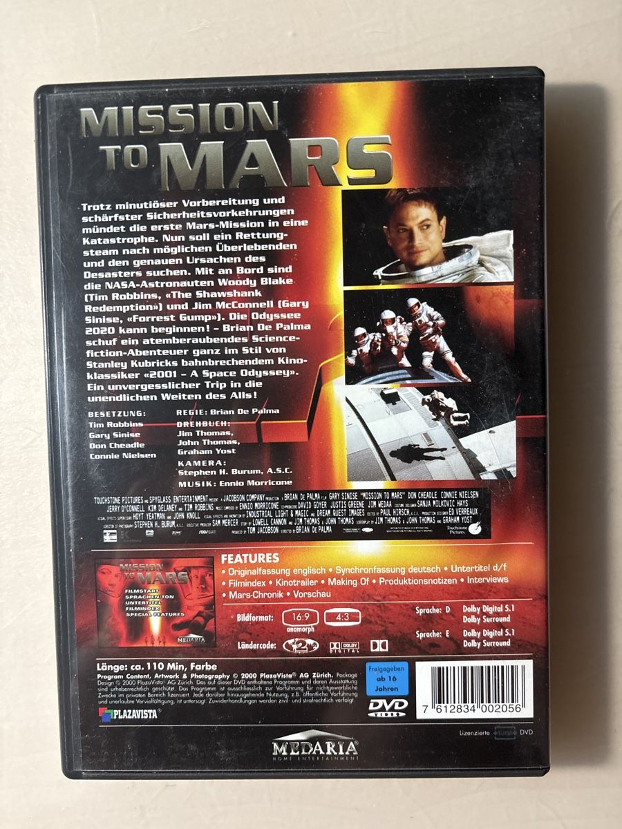 Tutti i DVDs: Mission to Mars DVD - Sci-Fi Abenteuer mit Gary Sinise! – Usato da Ruswil venduto da Slivio_ 1