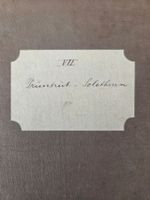 Antike Landkarte Solothurn um 1860