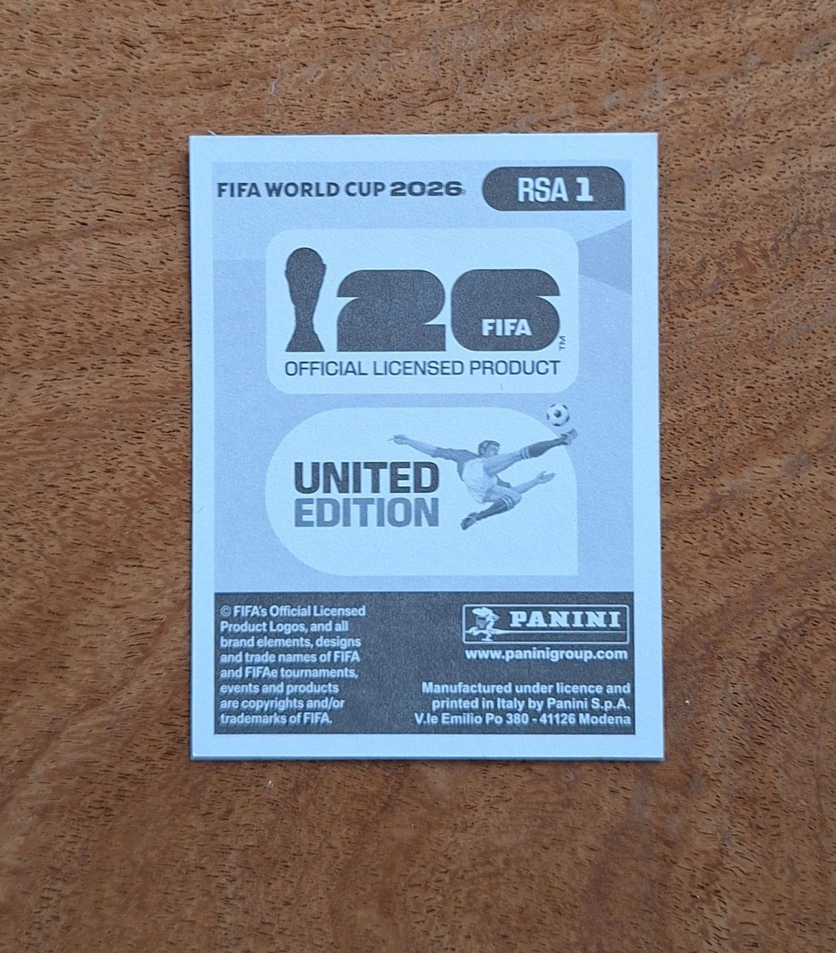Panini Carte collezionabili: Panini RSA 1 – Nuovo (secondo la descrizione) da Romanens venduto da Crocette 1
