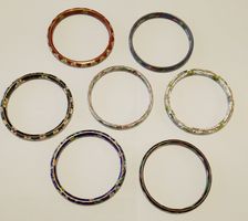 7 x Vintage Emaille cloisonée Armreife für Damen