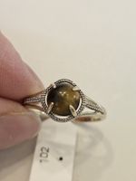 Edler Siegelring mit Tigerauge, Ag 925, Gr. 57/6, top 
