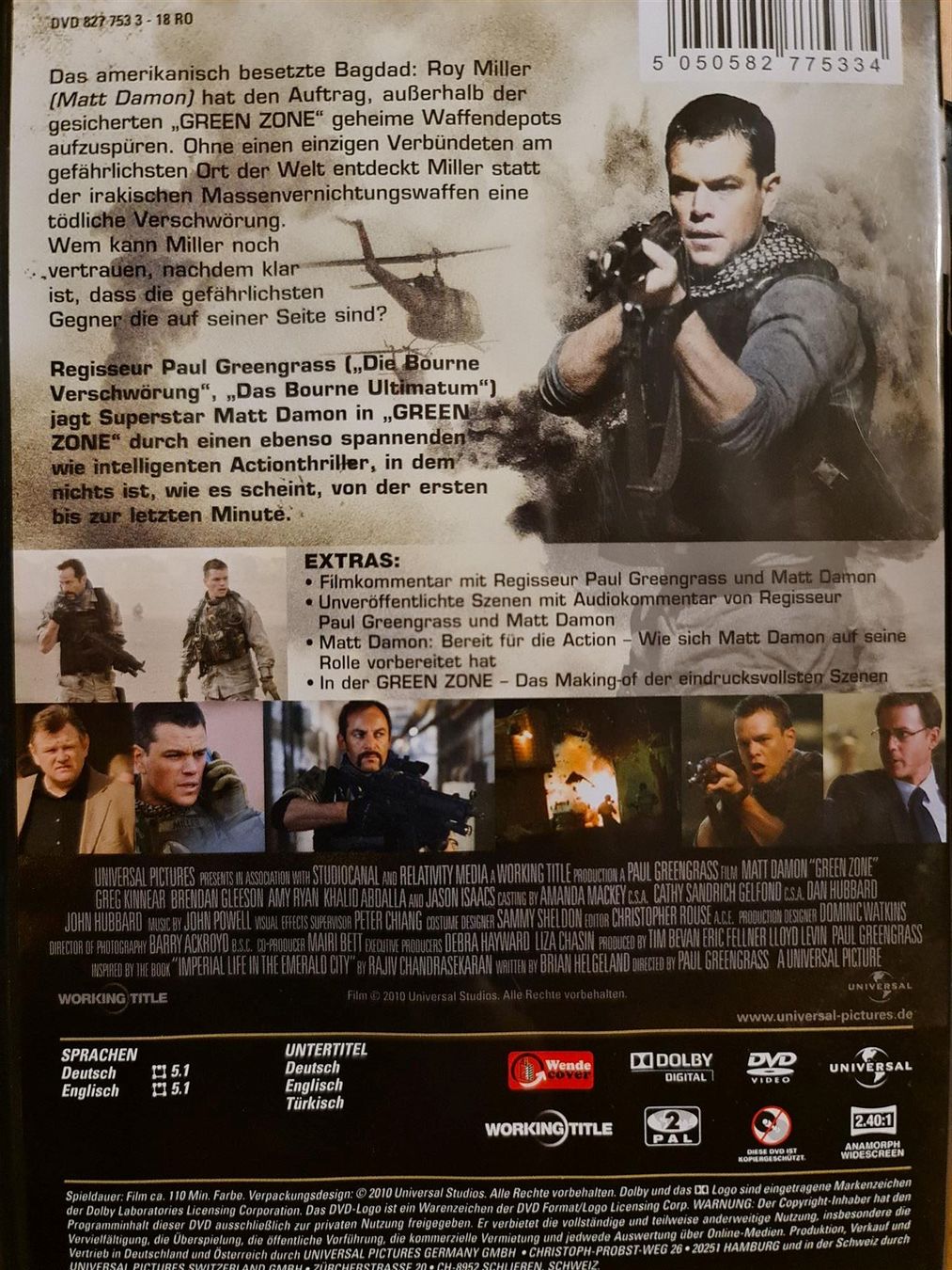Tutti i DVDs: green zone - Matt Damon – Usato da Dintikon venduto da Vexi 1